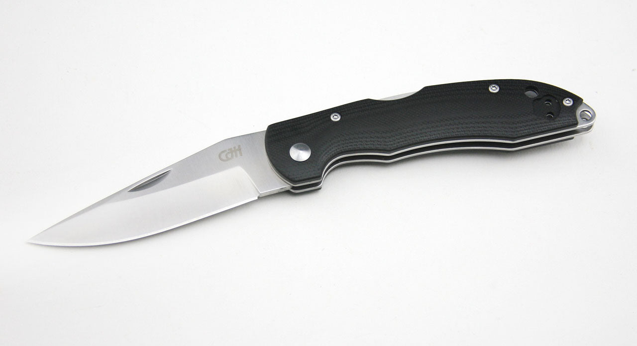 CJH Taschenmesser mit Clip, G10, schwarz