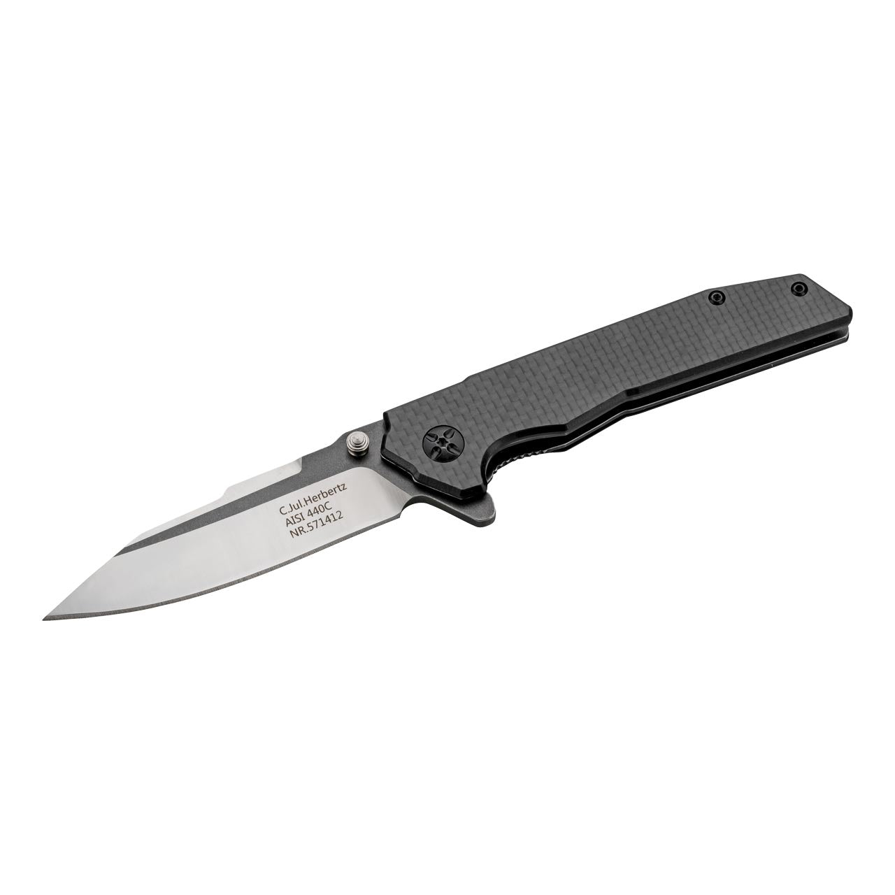 Herbertz Einhandmesser, Carbon