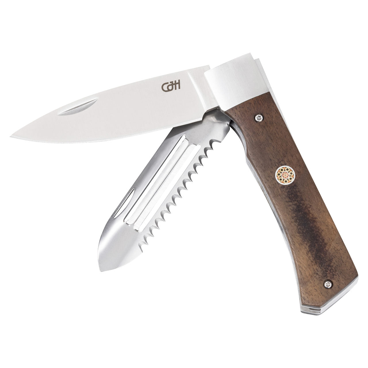CJH Outdoor Kochmesser, Walnussholz, Taschenmesser