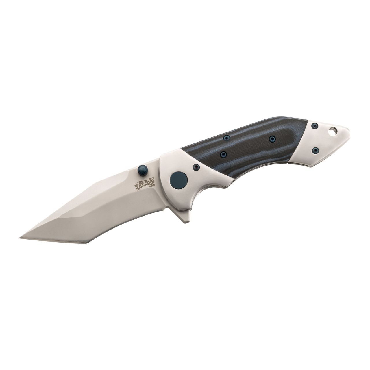 Herbertz Selektion Einhandmesser, G10, schwarz/blau