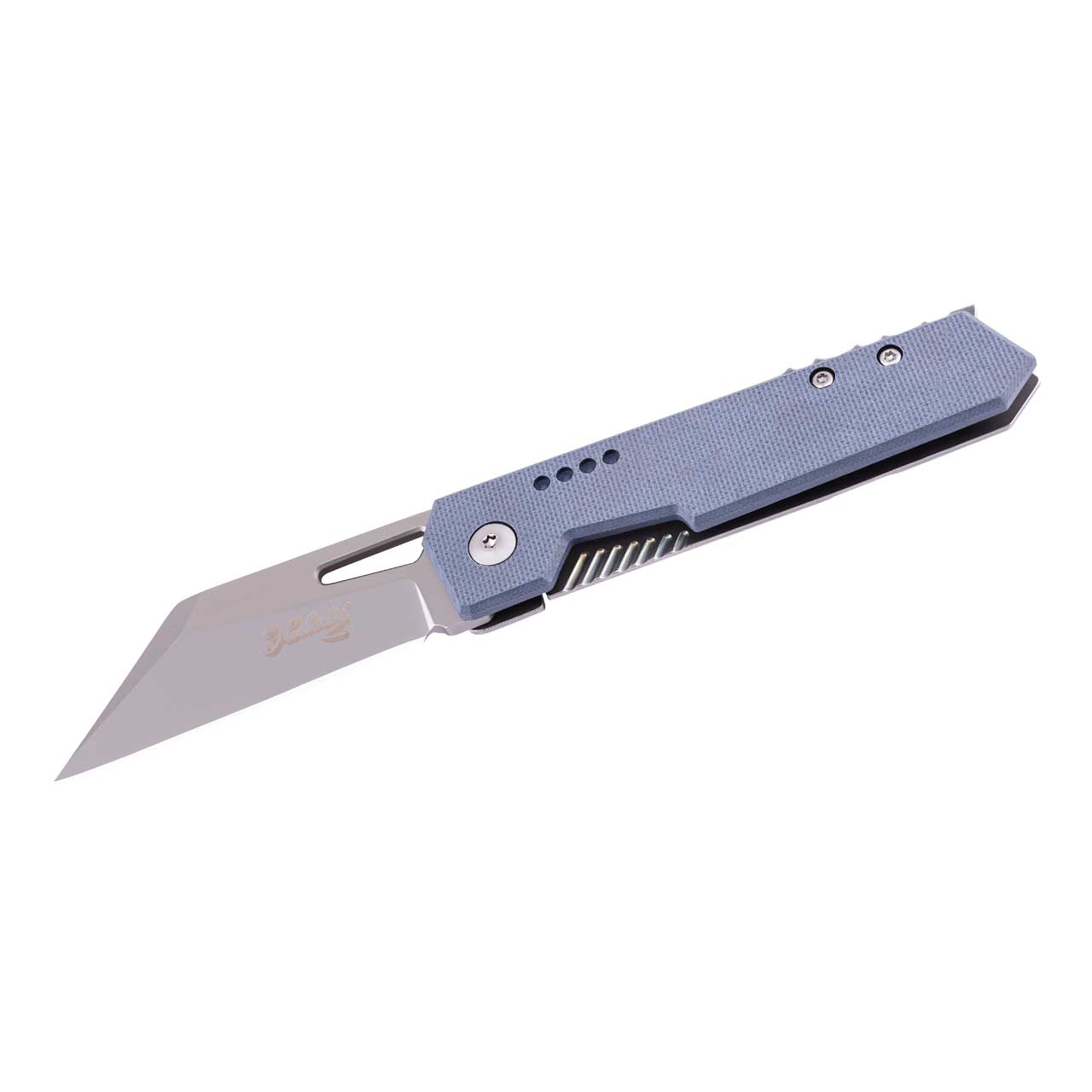 Herbertz Selektion Einhandmesser, G10, Bläulich/grau