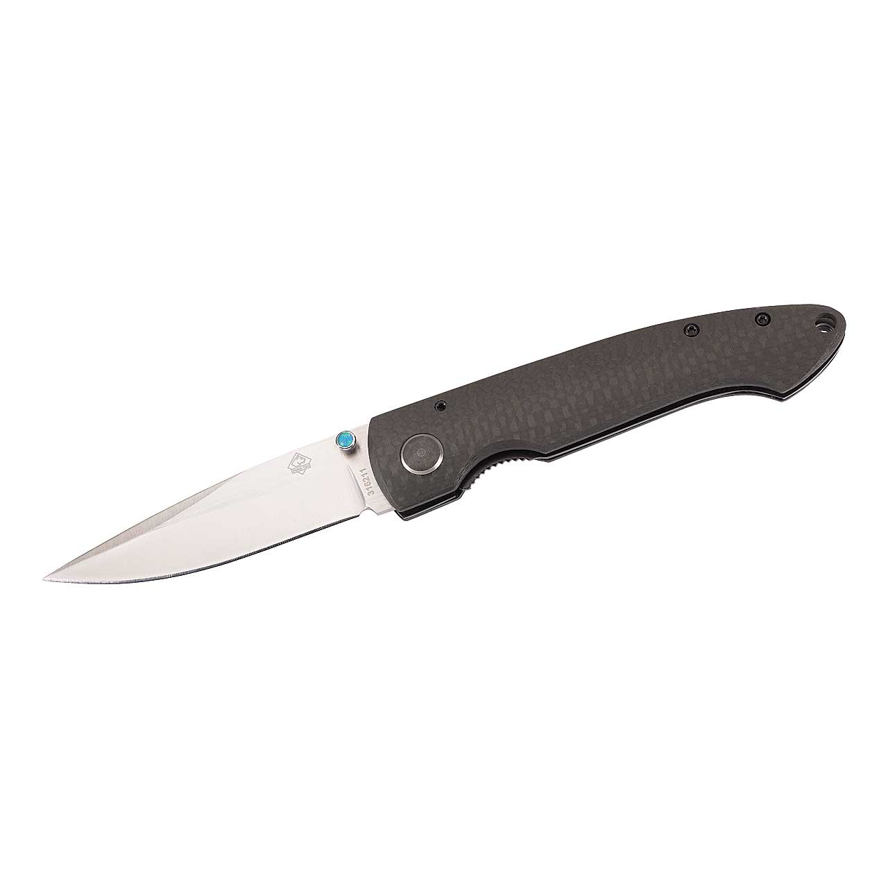 Puma TEC Einhandmesser mit Clip, Carbon, D2