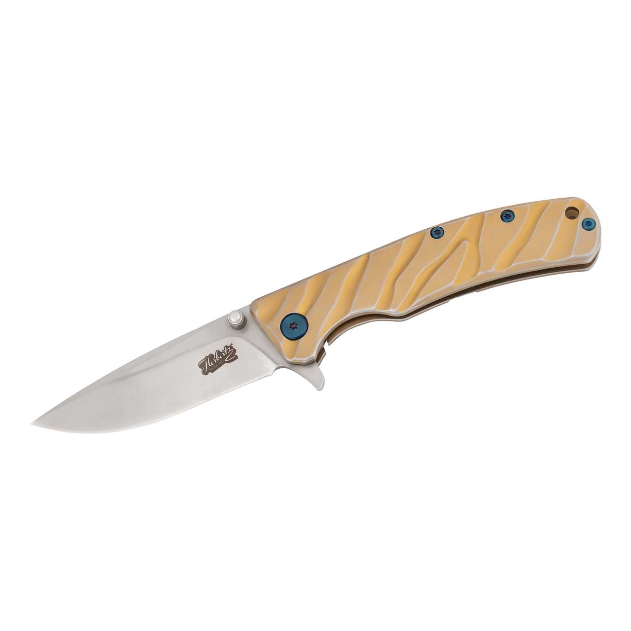Herbertz Selektion Einhandmesser, Edelstahl, gelb