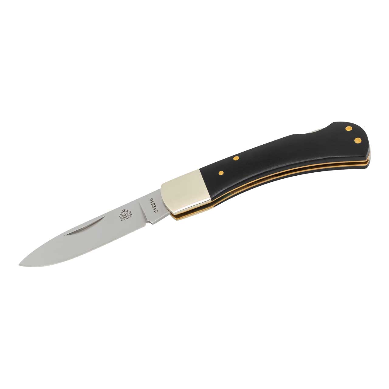 Puma TEC Taschenmesser, G10/Neusilber, schwarz