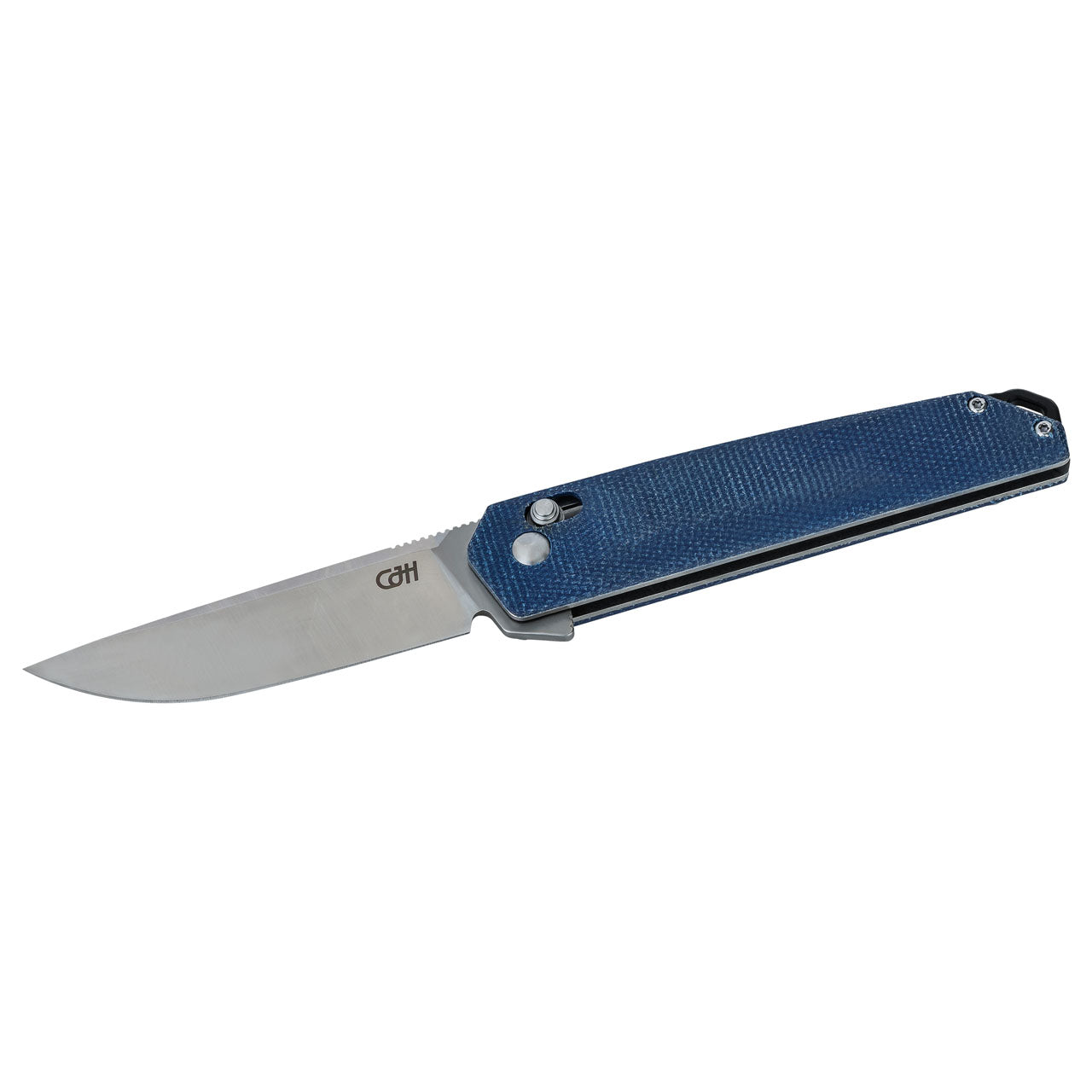 CJH Einhandmesser, Micarta, blau