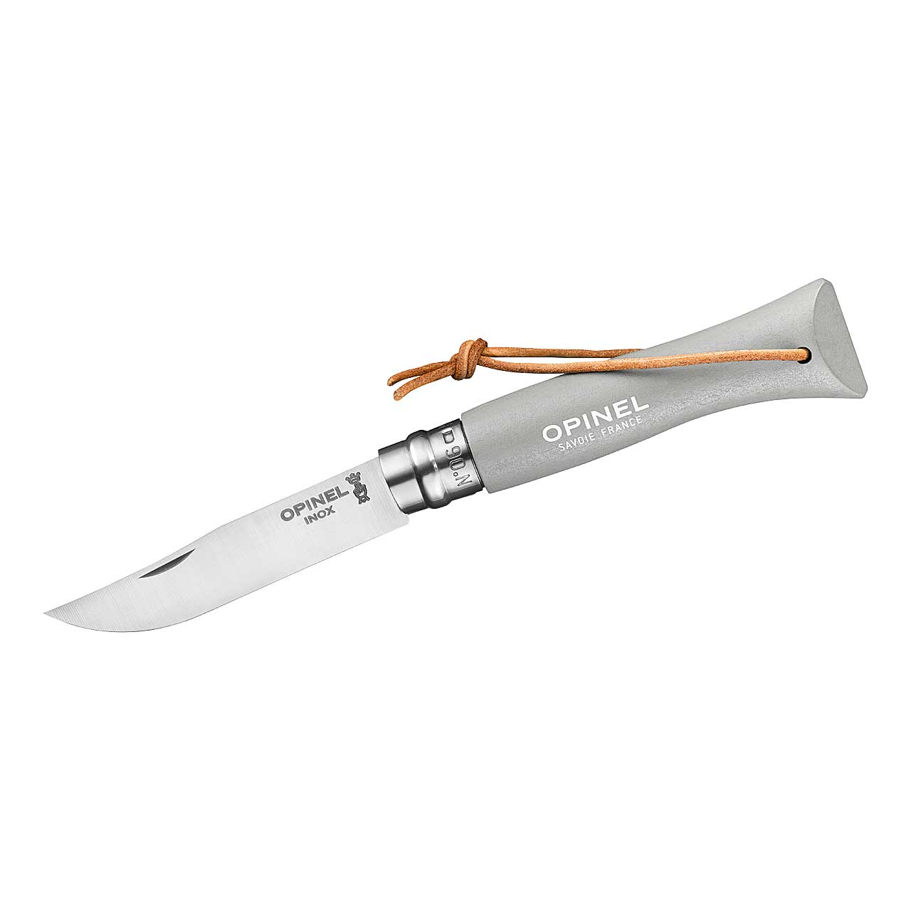 Opinel No 06 BAROUDEUR, hellgrau