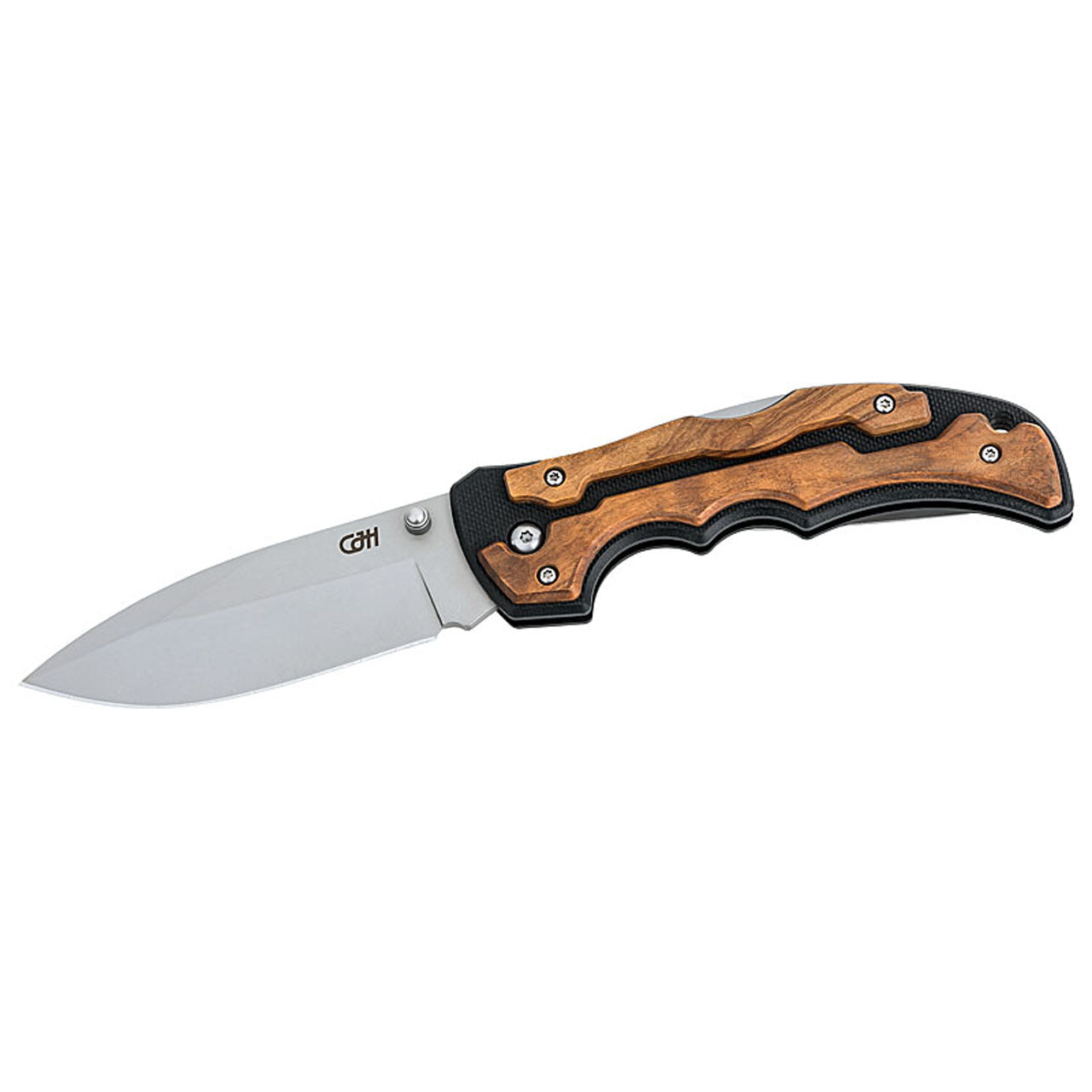 CJH Einhandmesser, Olivenholz, G10