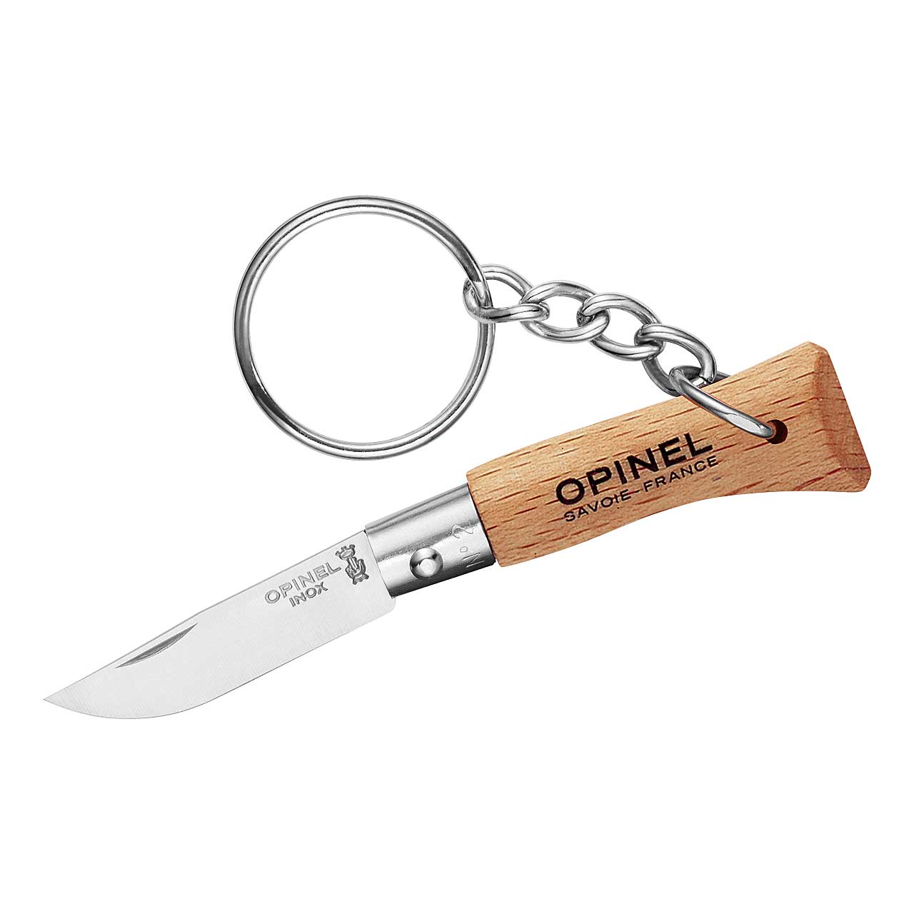Opinel No 02 Mini-Messer mit Schlüsselanhänger