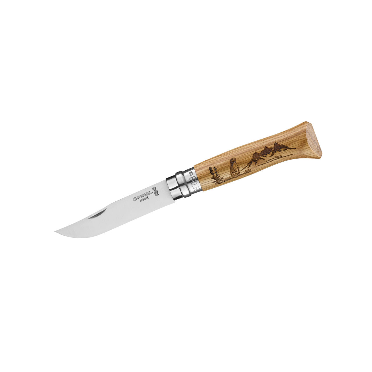Opinel No 08 ANIMALIA, Murmeltier