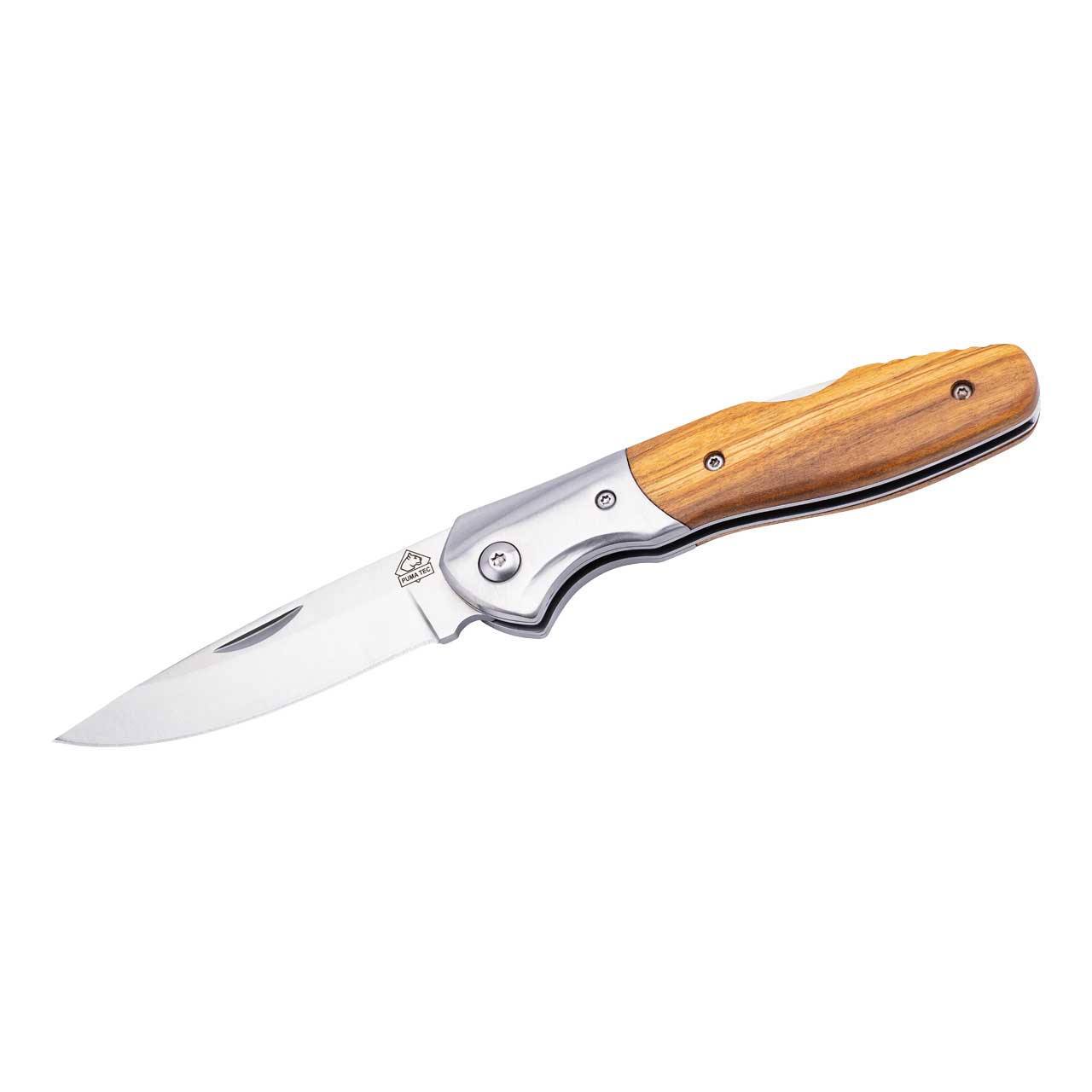 Puma TEC Taschenmesser mit Clip, Olivenholz