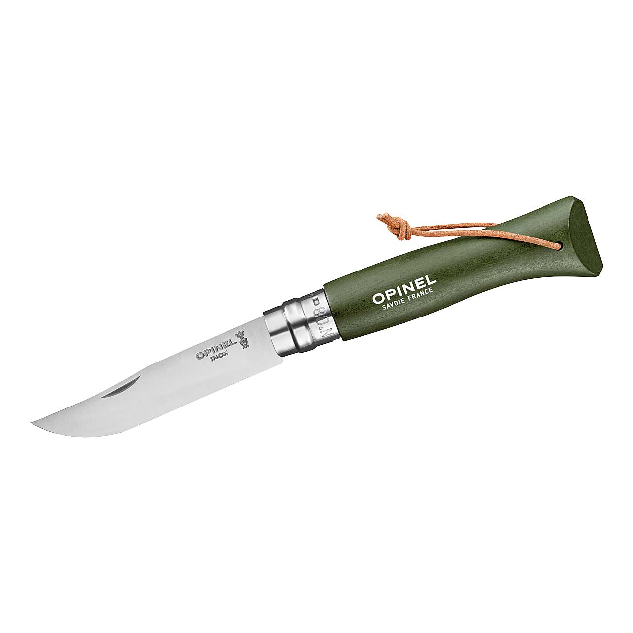 Opinel No 08 BAROUDEUR, dunkelgrün
