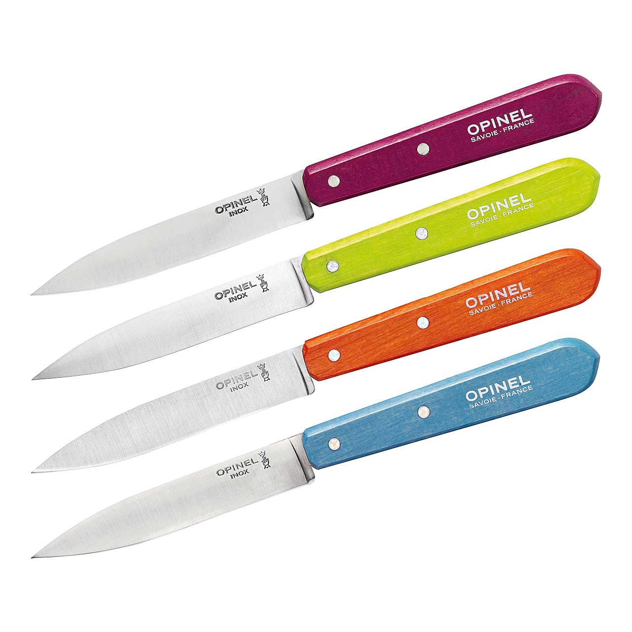 Opinel No 112 Küchenmesser, SWEET POP, 4 Stück