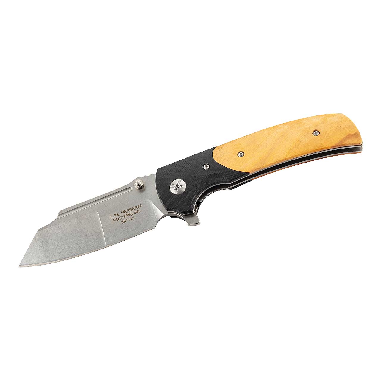 Herbertz Einhandmesser, G10/Holz