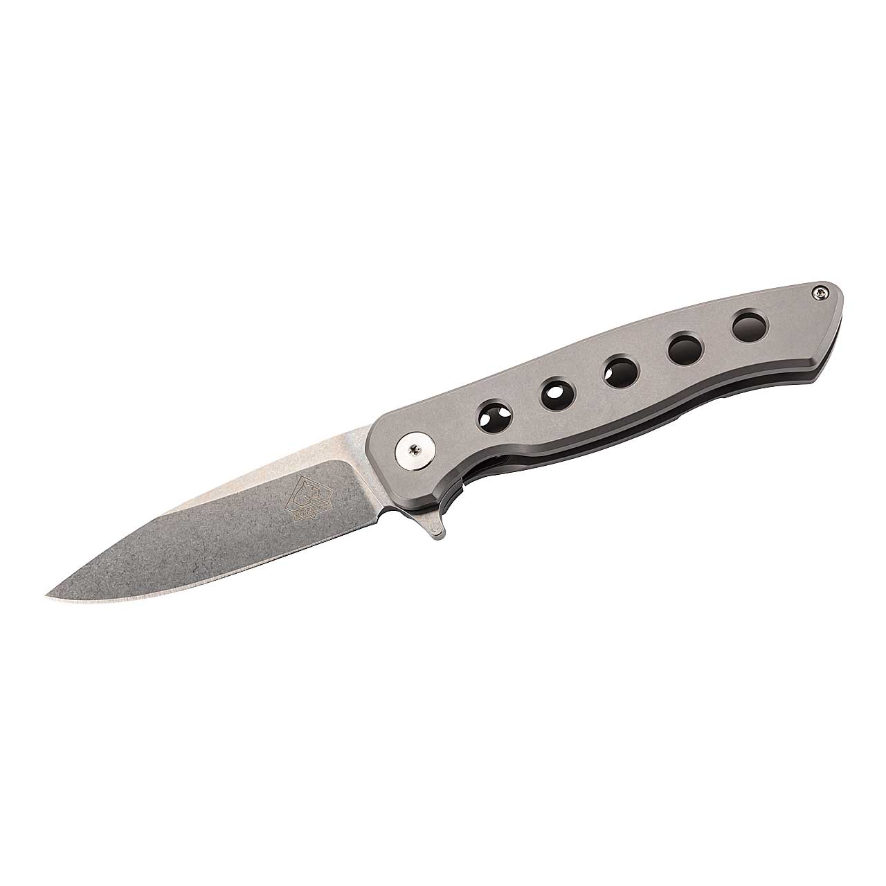 Puma TEC STRONG Einhandmesser mit Clip, Titan