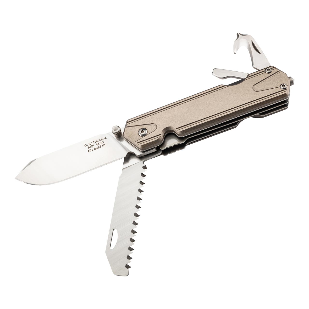 Herbertz Einhandmesser, 7 Funktionen