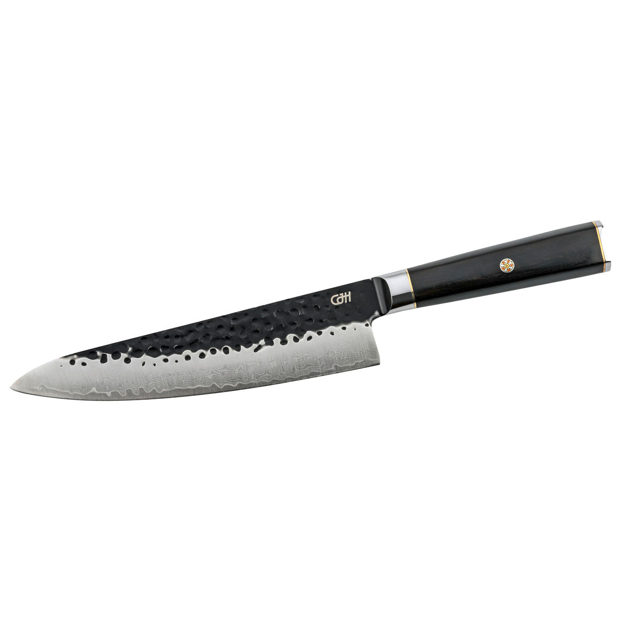 CJH Kochmesser, 67-Lagen Damast, Ebenholz