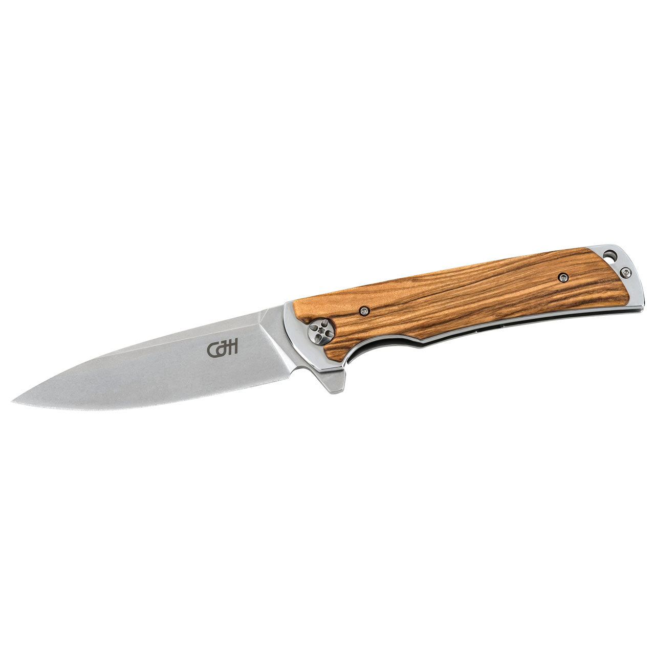 CJH Einhandmesser, Olivenholz