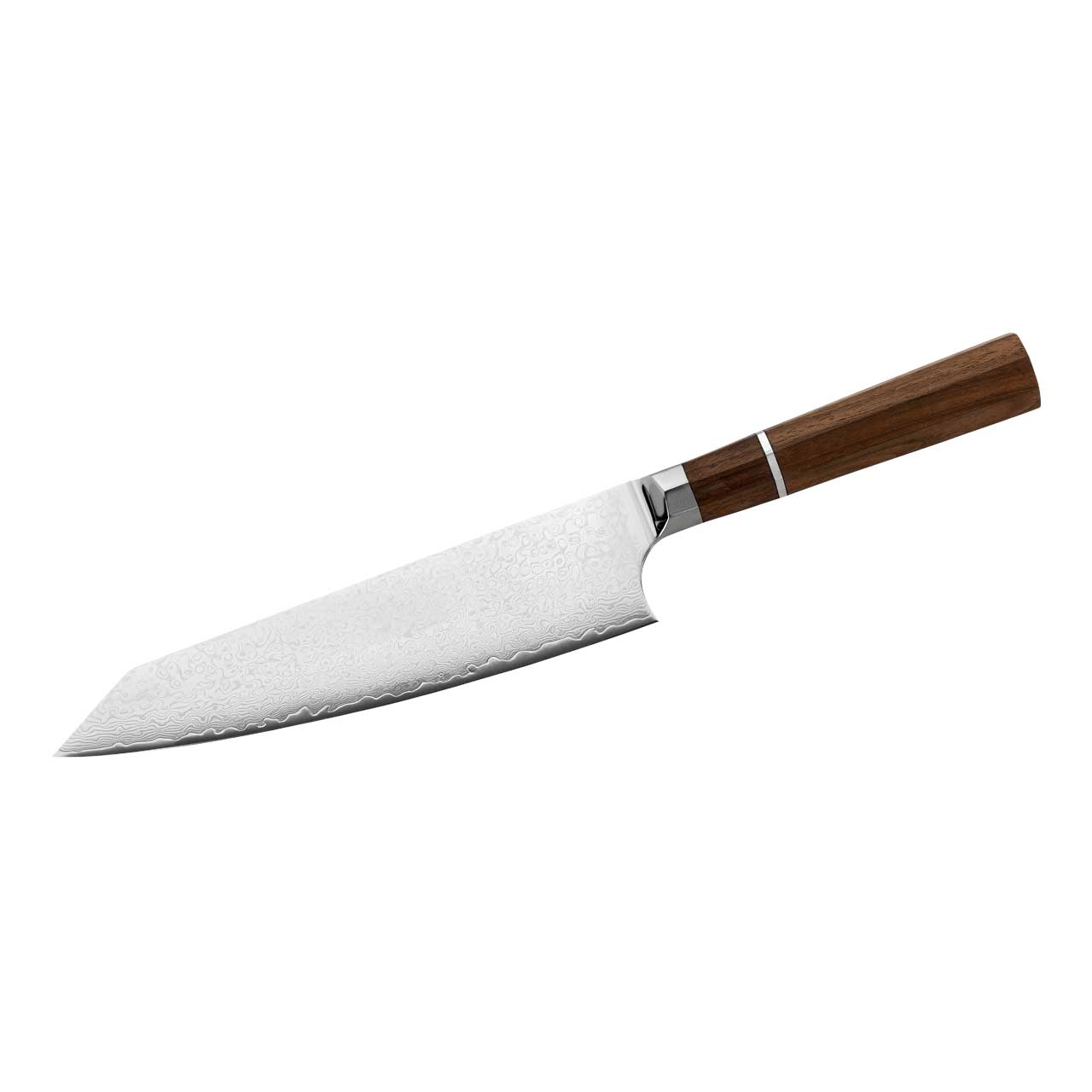 CJH Kochmesser Chef Damast, Walnussholz