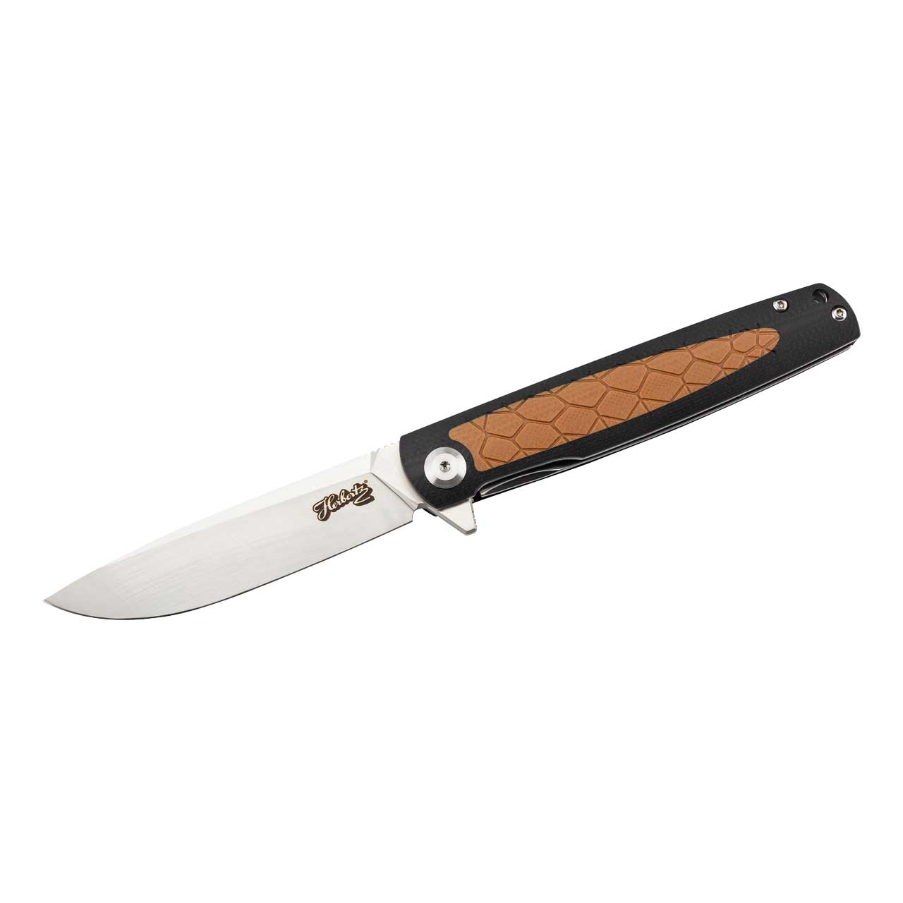Herbertz Selektion Einhandmesser, G10, schwarz/braun