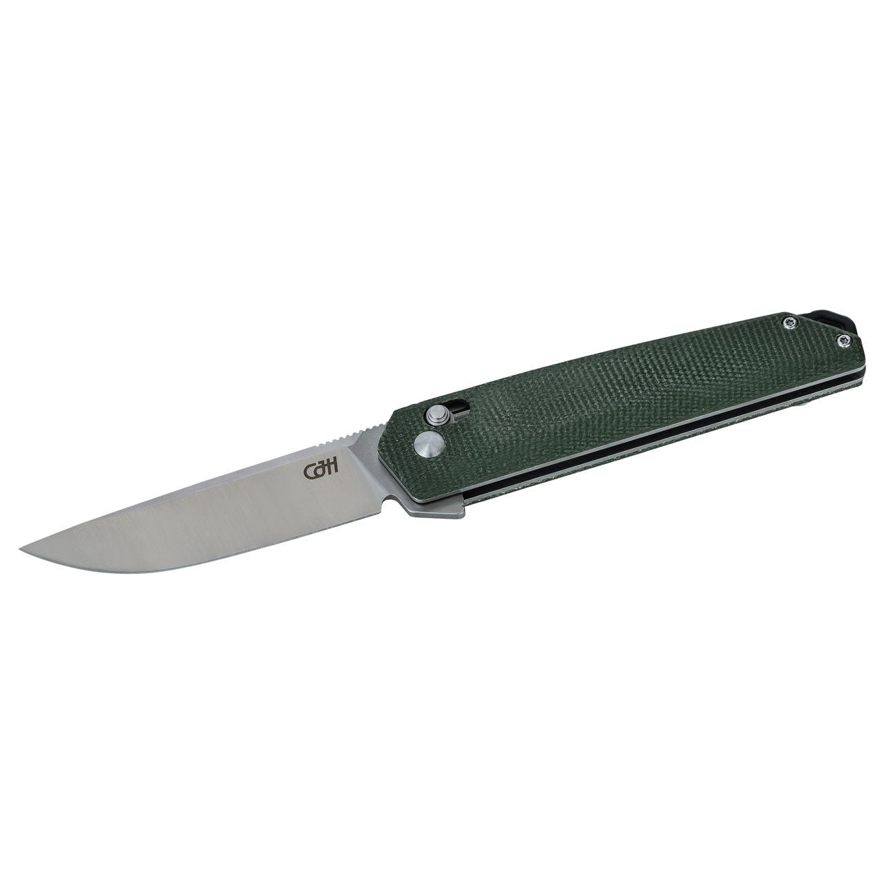 CJH Einhandmesser, Micarta, grün