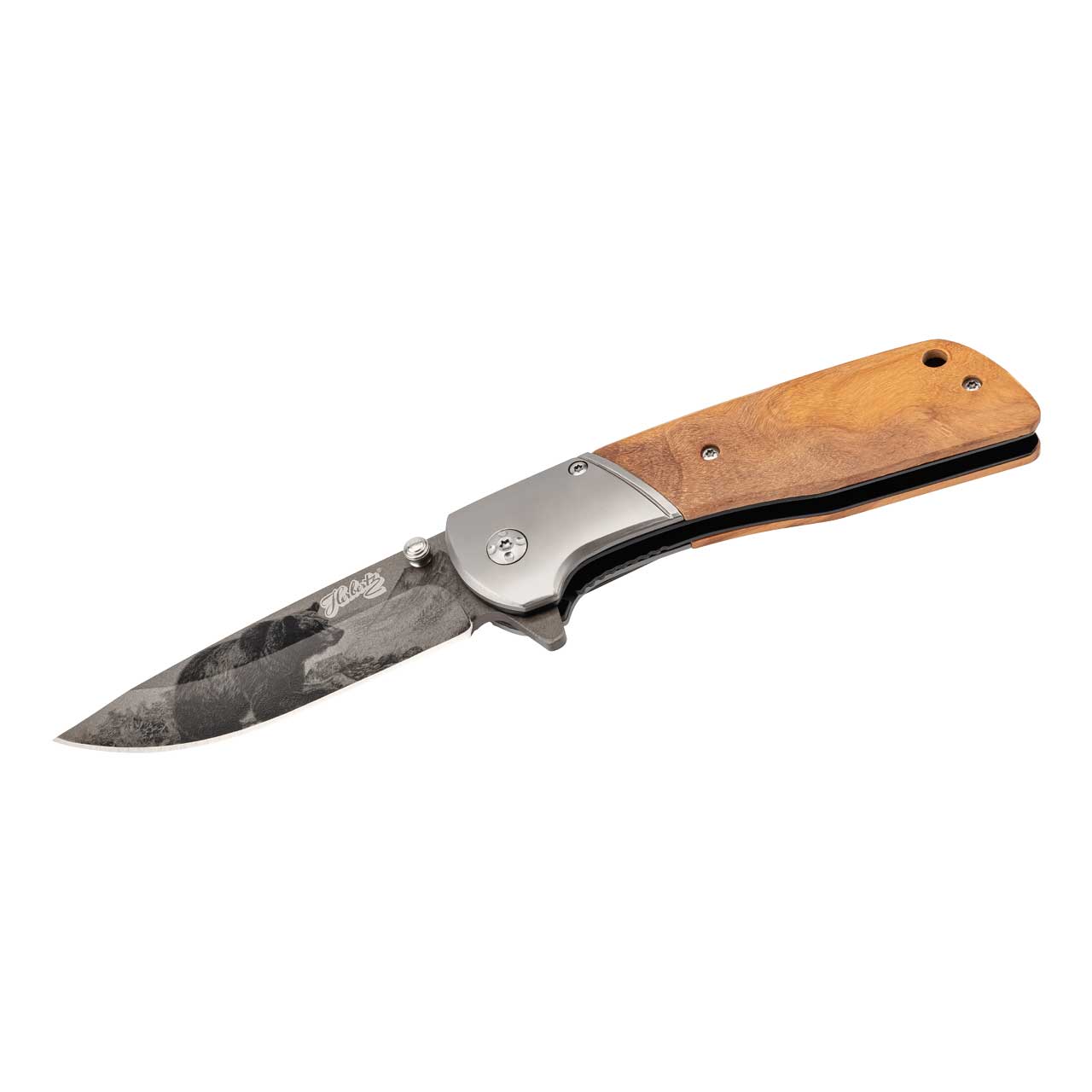 CJH Einhandmesser, Olivenholz